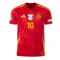 Fotbalové Dres Španělsko Dani Olmo #10 Domácí ME 2024 Krátký Rukáv